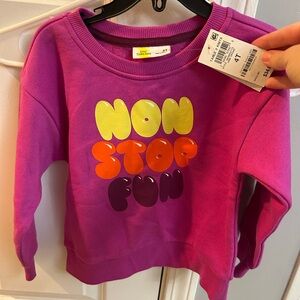 Pink 'Non Stop Fun' Kids Sweatshirt